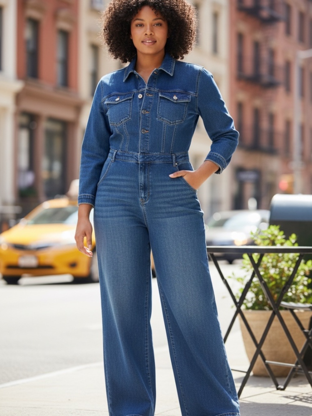 NWT Eloquii Denim Pants Jumpsuit, Plus Size 16W